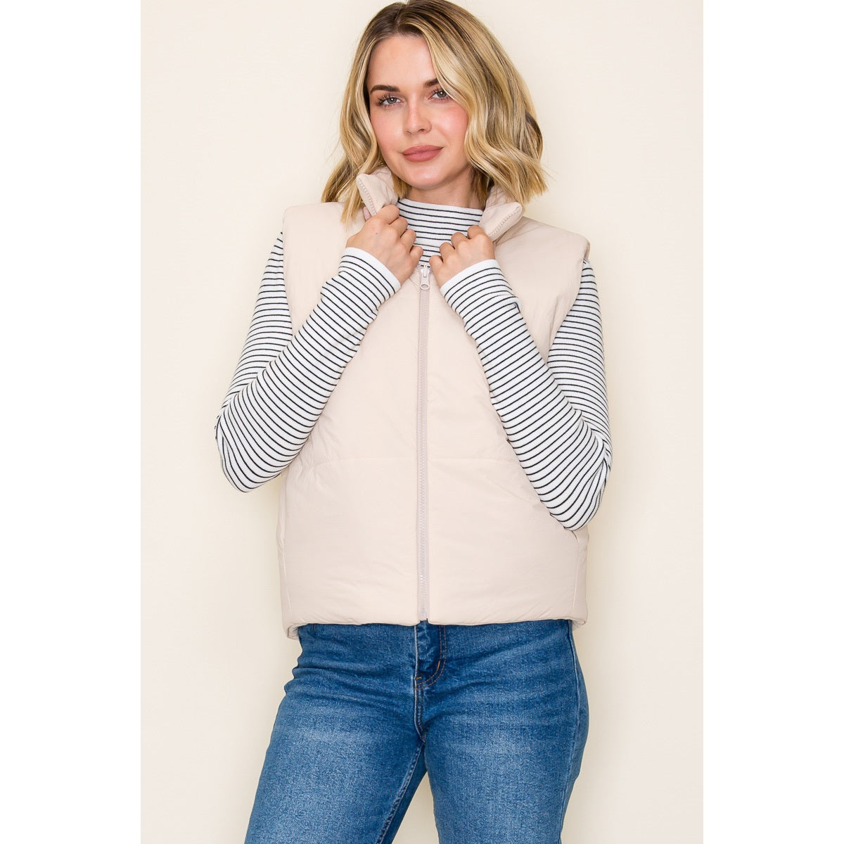 Reversible Corduroy Puffer Vest