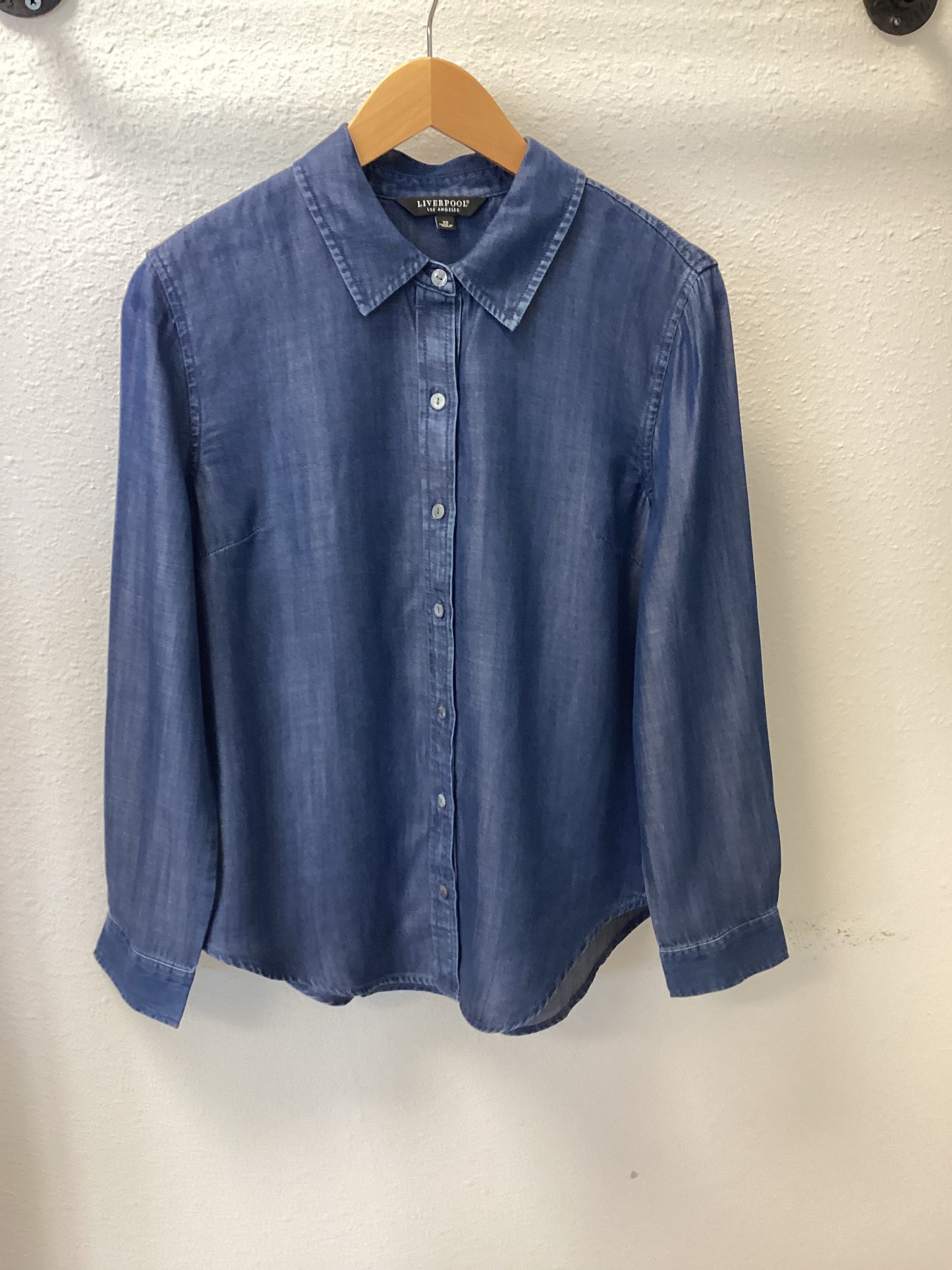 Liverpool Long Rolled Sleeve Woven Shirt (Crenshaw)