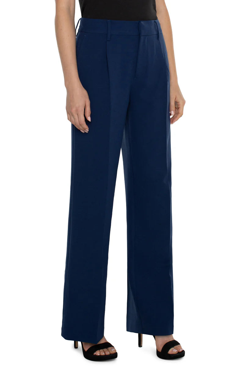 Liverpool Hi-Rise Pleated Trouser (32" inseam) (galaxy)
