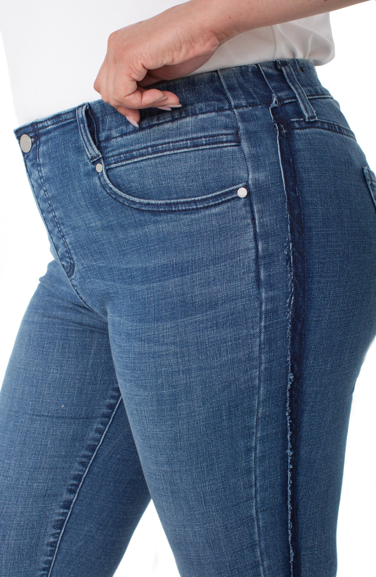 Liverpool The Gia Glider® Crop Flare Left Side View