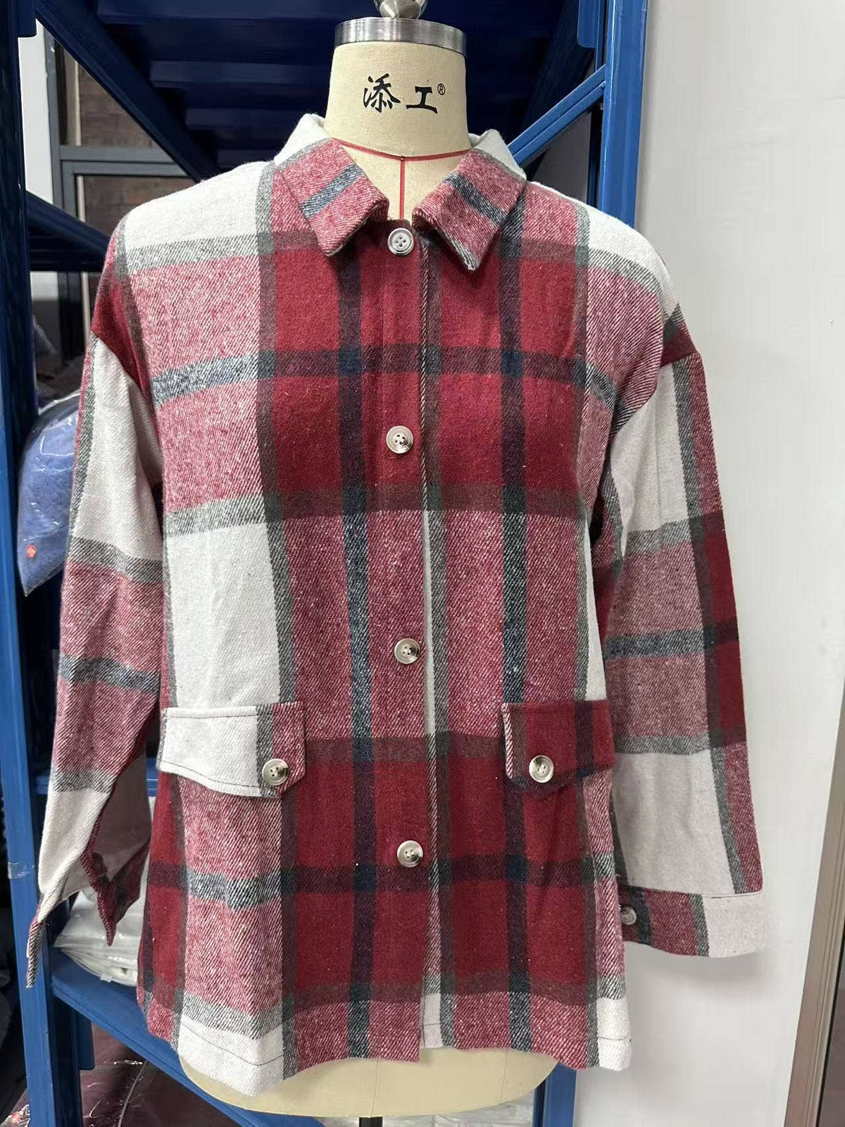 Plaid Flannel Shacket Long Sleeve