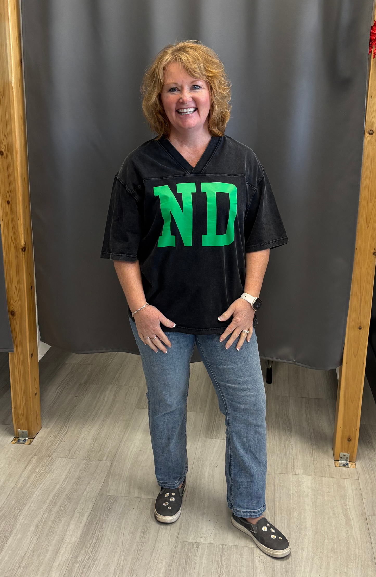 ND V-Neck Washed T-Shirt