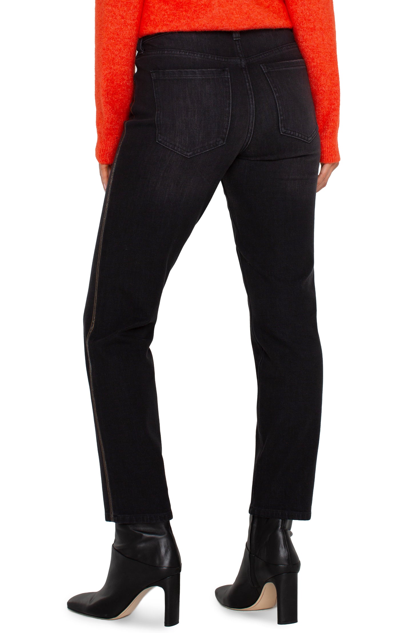 Liverpool Liv Non-Skinny Skinny w/ Sparkle Trim Detail (28" inseam) (Mirror Cove)