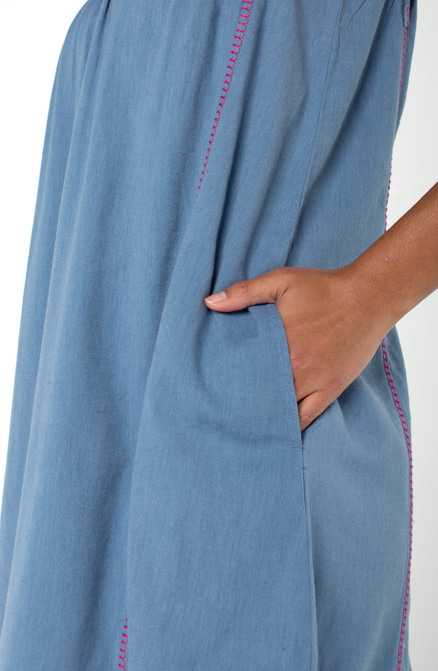 Liverpool Flutter Sleeve V-Neck Woven Dress