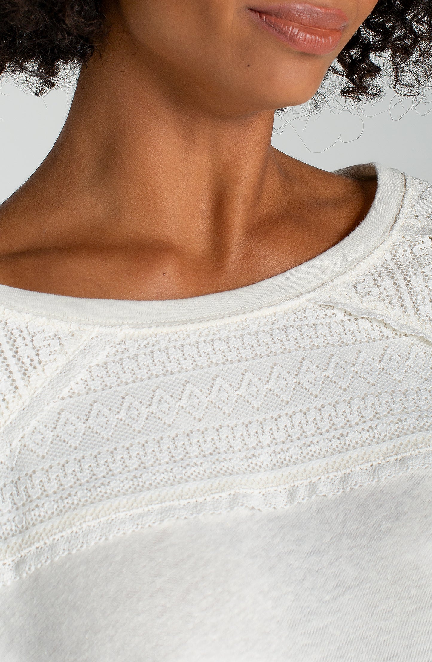 Liverpool Short Sleeve Dolman Boat Neck Knit Top