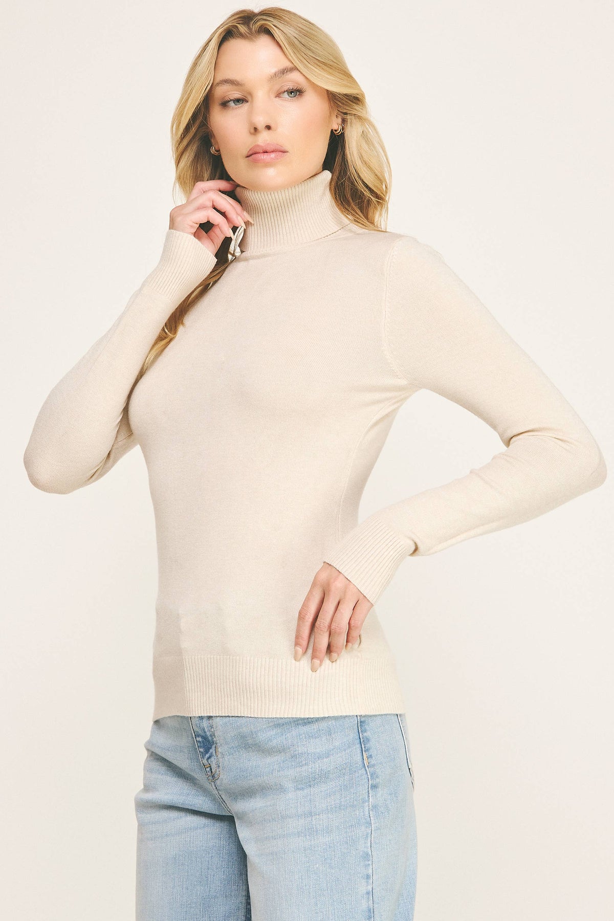 Classic Turtleneck Knit Sweater (variety of colors)