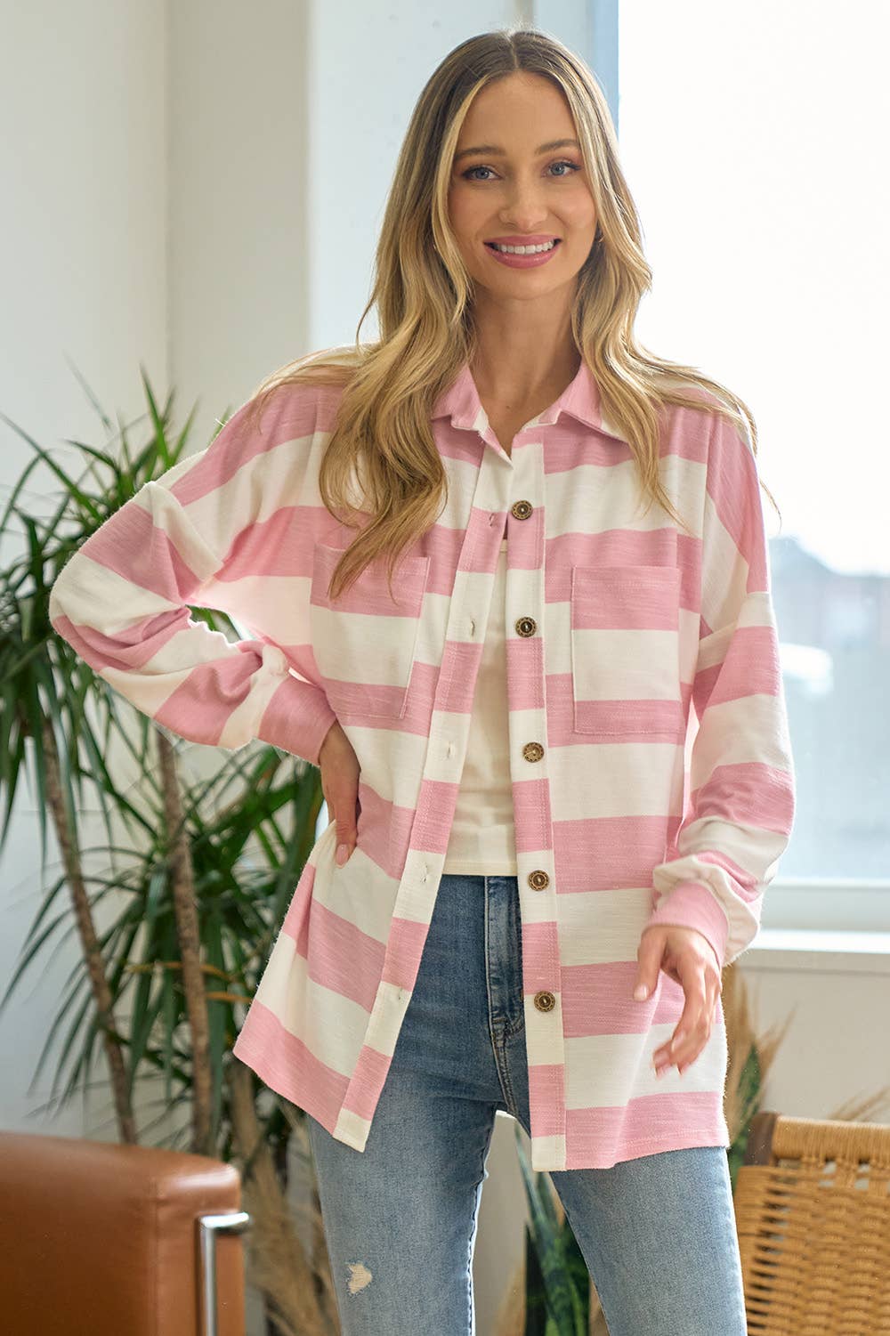 Modern Cabin Spring Shacket