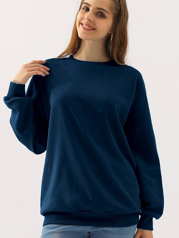 Round Neck Long Sleeve Sweatshirt