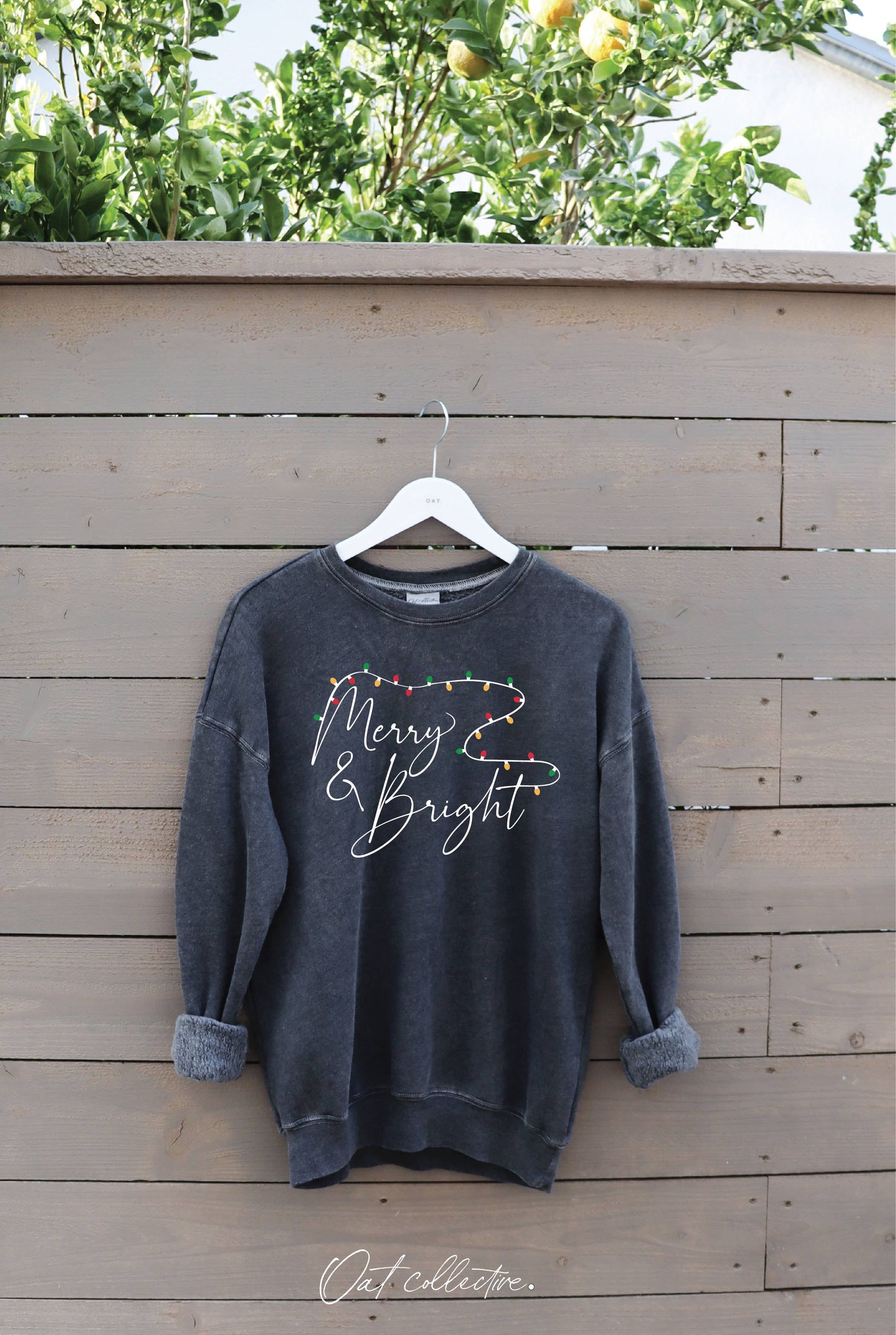 Merry and Bright Mineral Graphic Sweatshirt