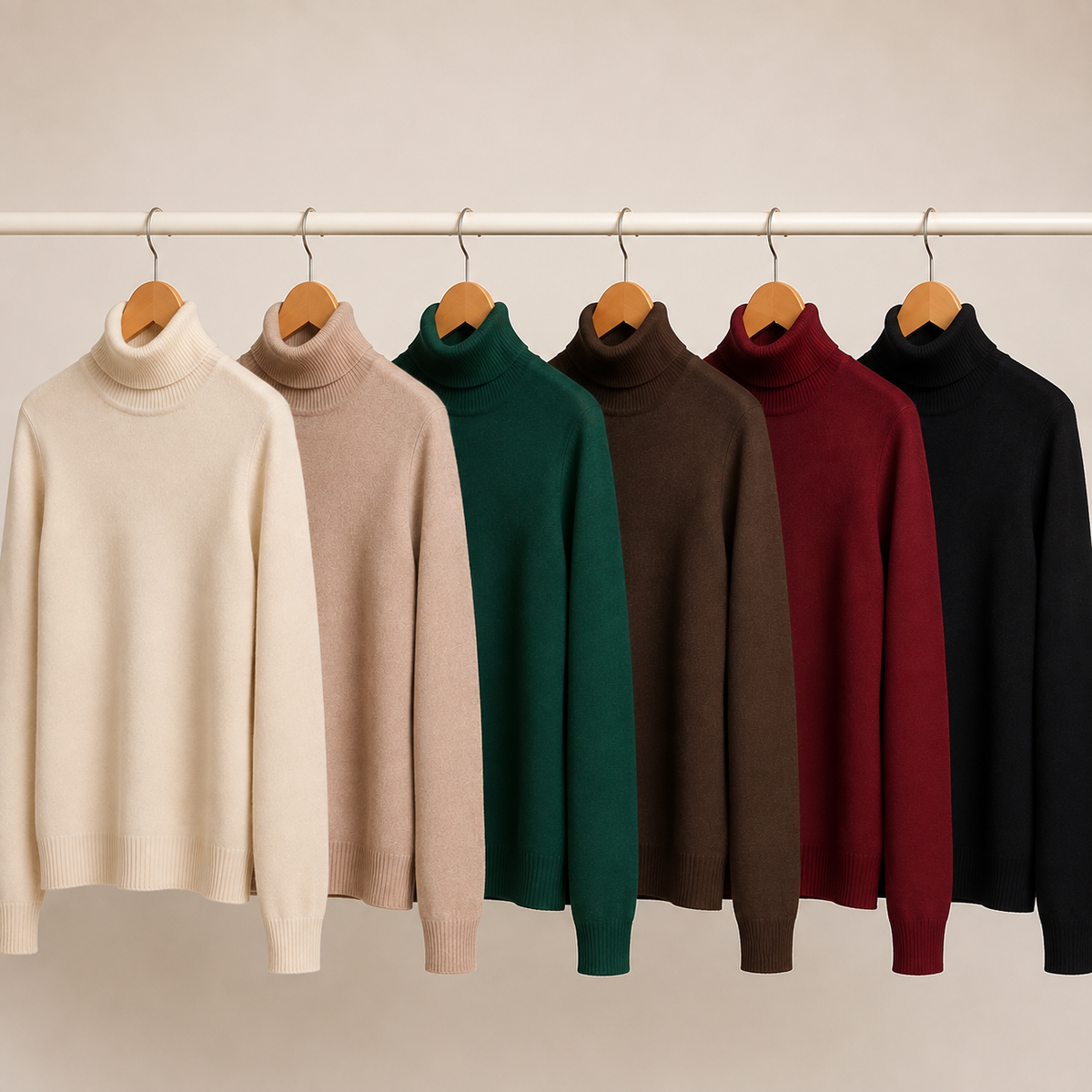Classic Turtleneck Knit Sweater (variety of colors)