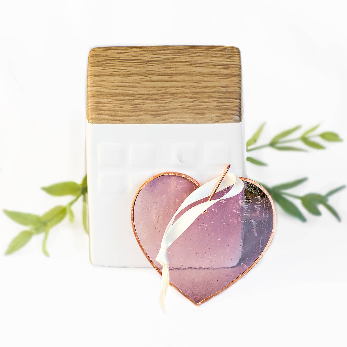 Grandma Keepsake Gift – Handmade Stained Glass Heart