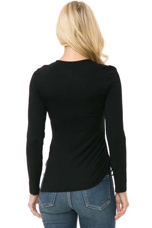 Womens Knit Long Sleeve Top