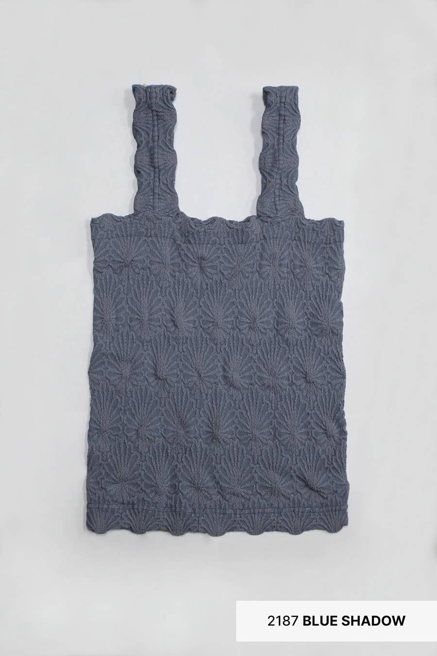 Lace Textured Square Top (Black & White)