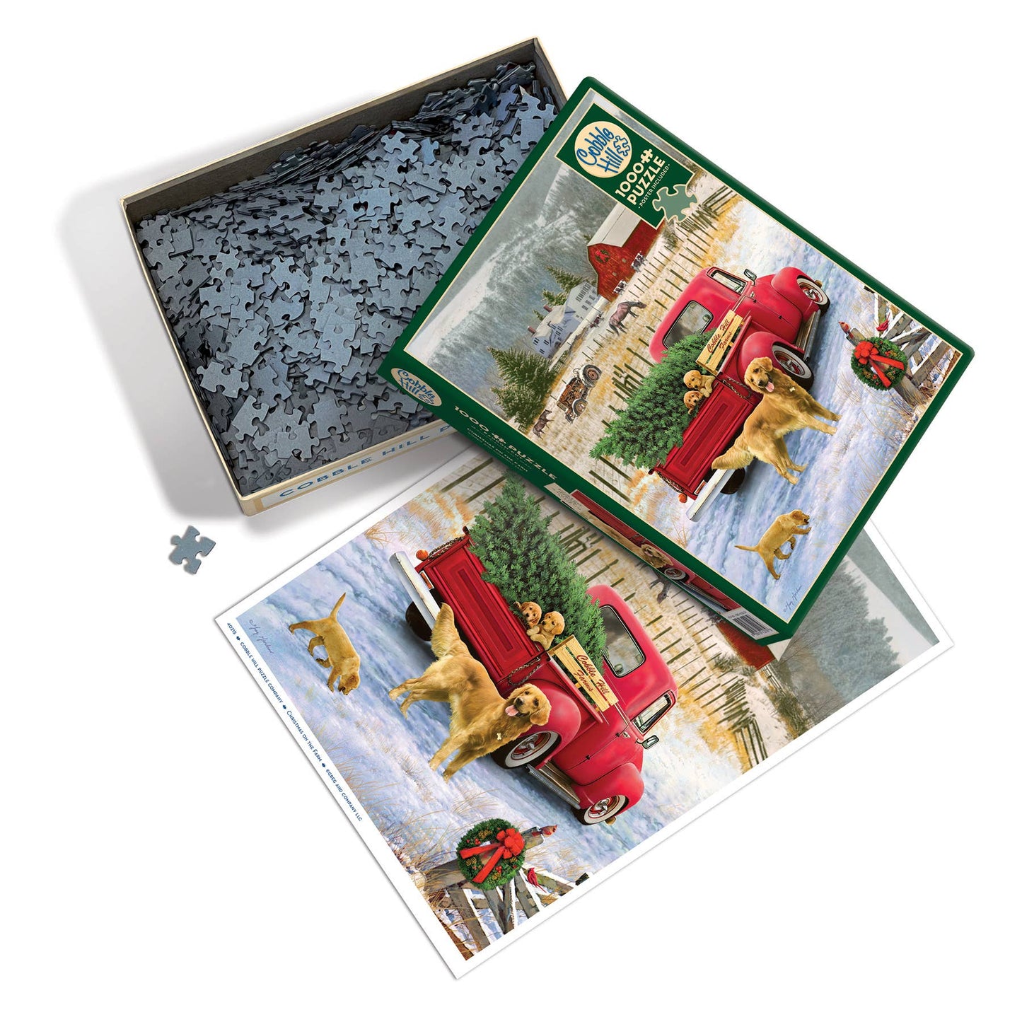 Christmas on the Farm 1000pc puzzle