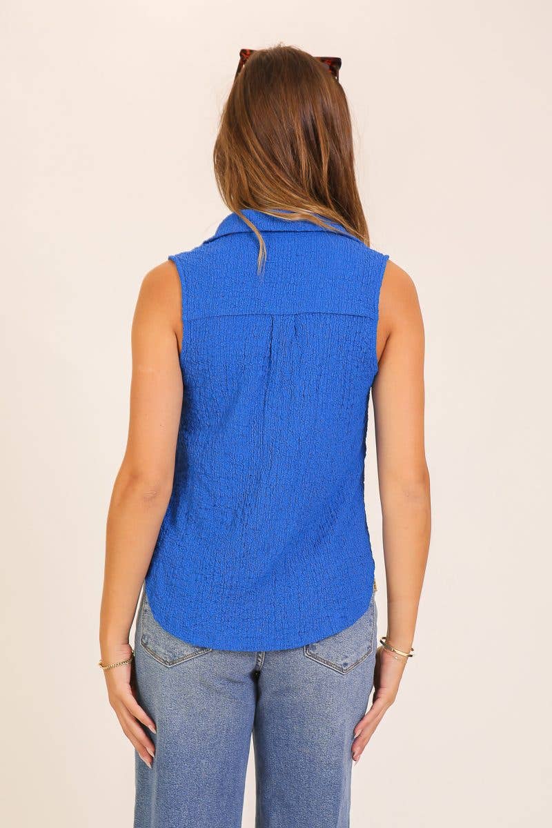 Vacation Collared Tunic Top