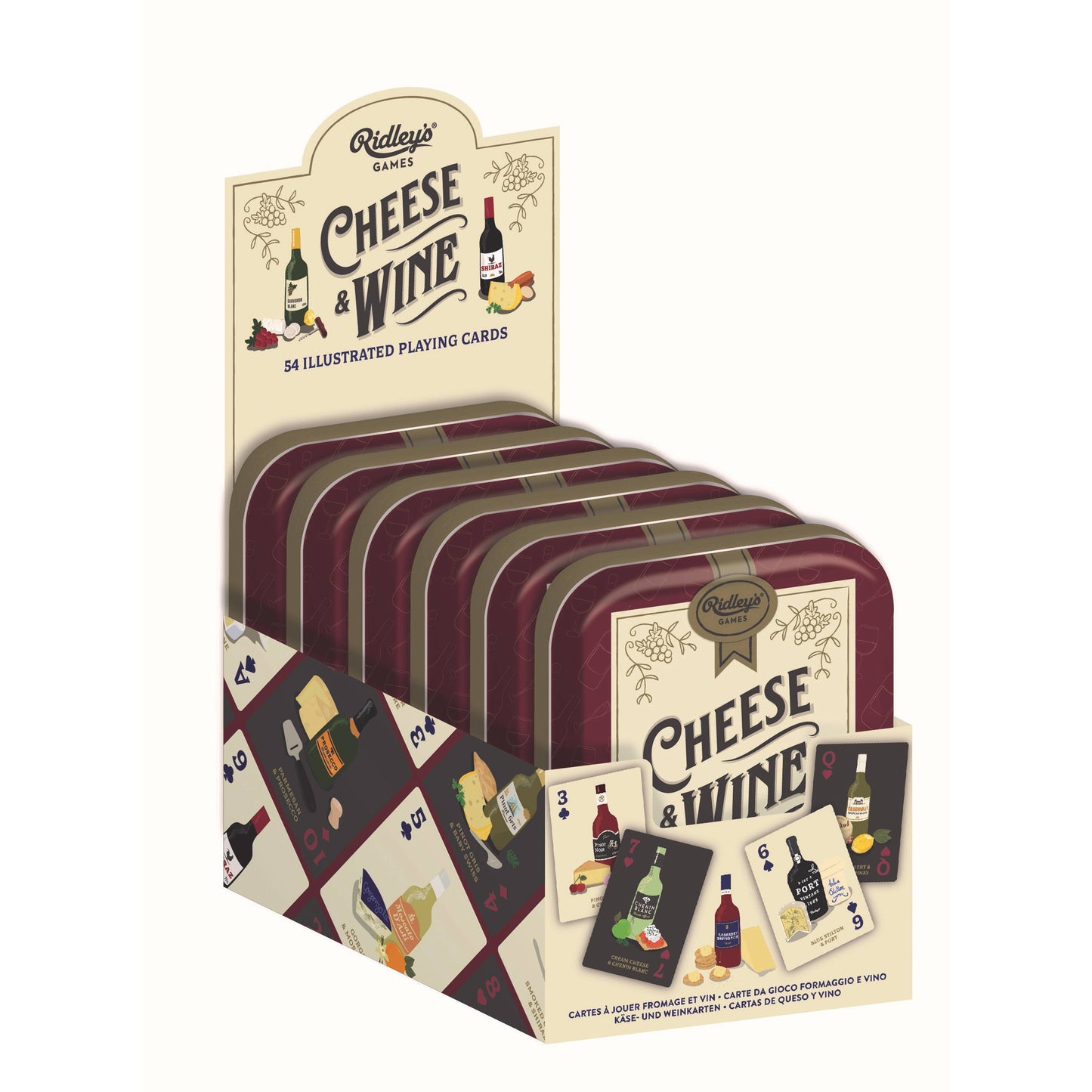 Cheese and Wine Playing Cards