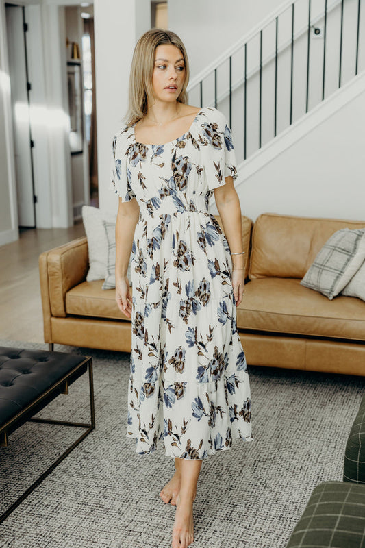 The Darci Dress in Ashen Taupe