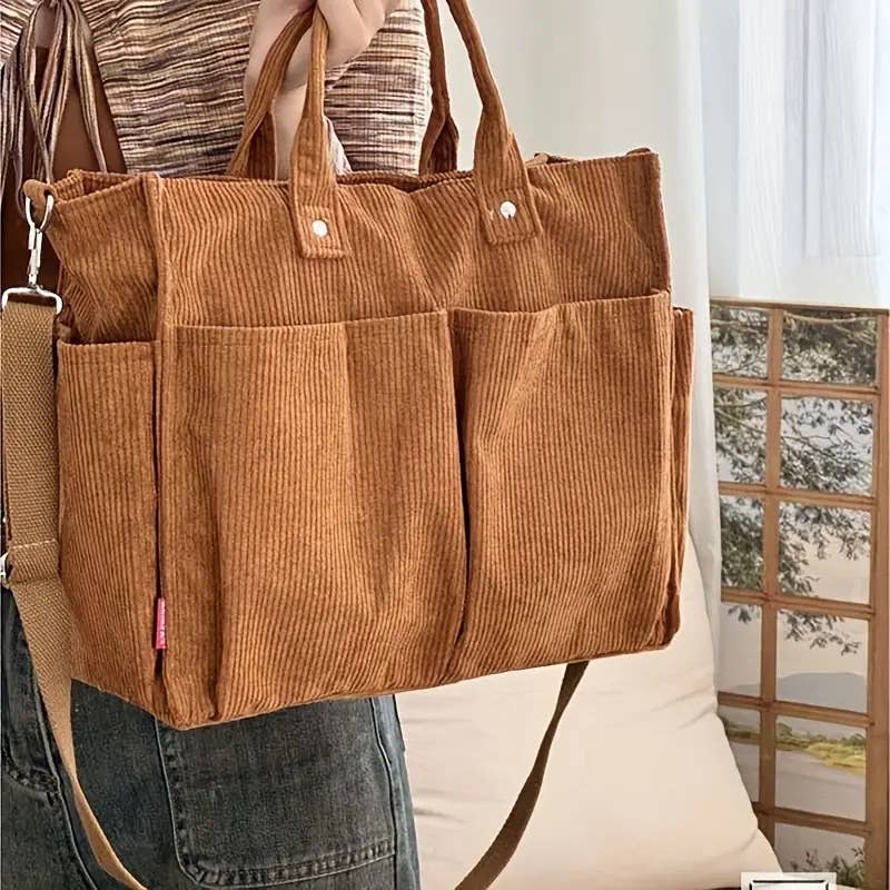 Corduroy Tote Bag