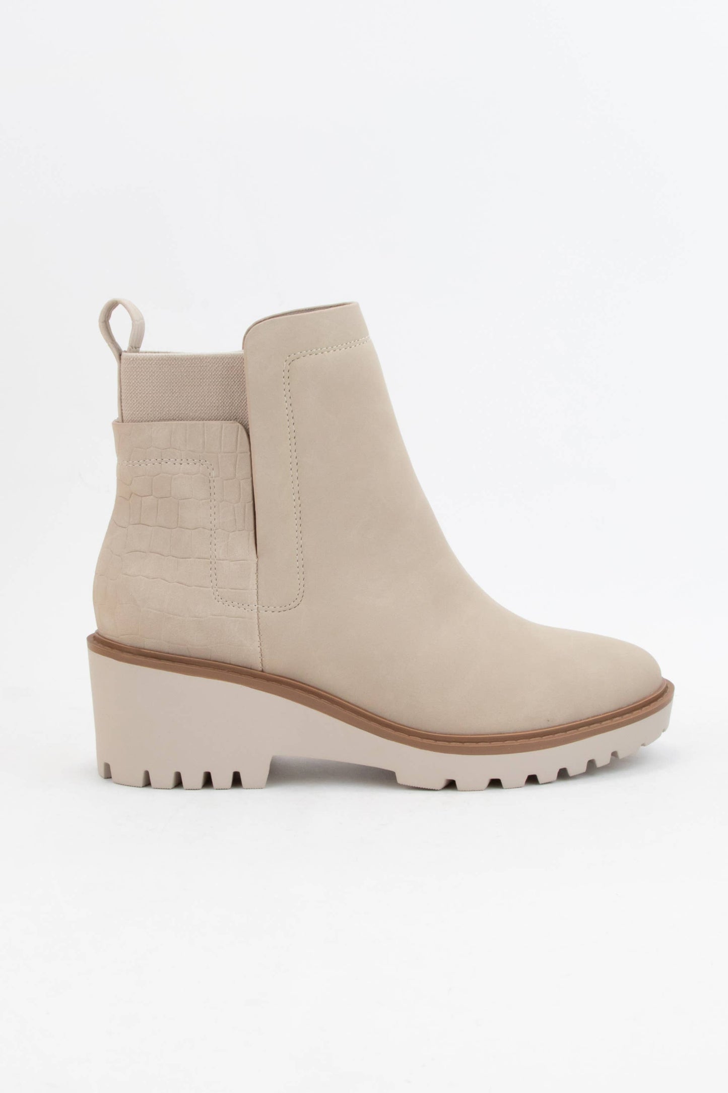 Wedge Heeled Chelsea Ankle Boots