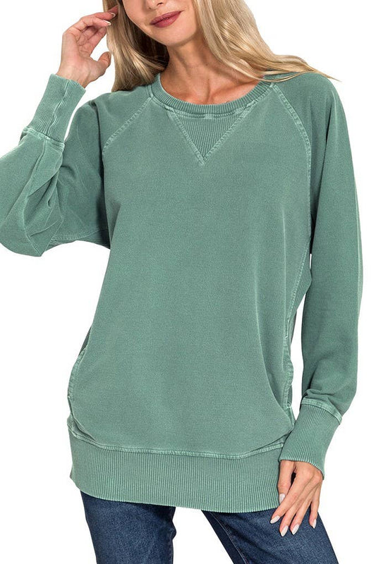 French Terry Pullover with Pockets