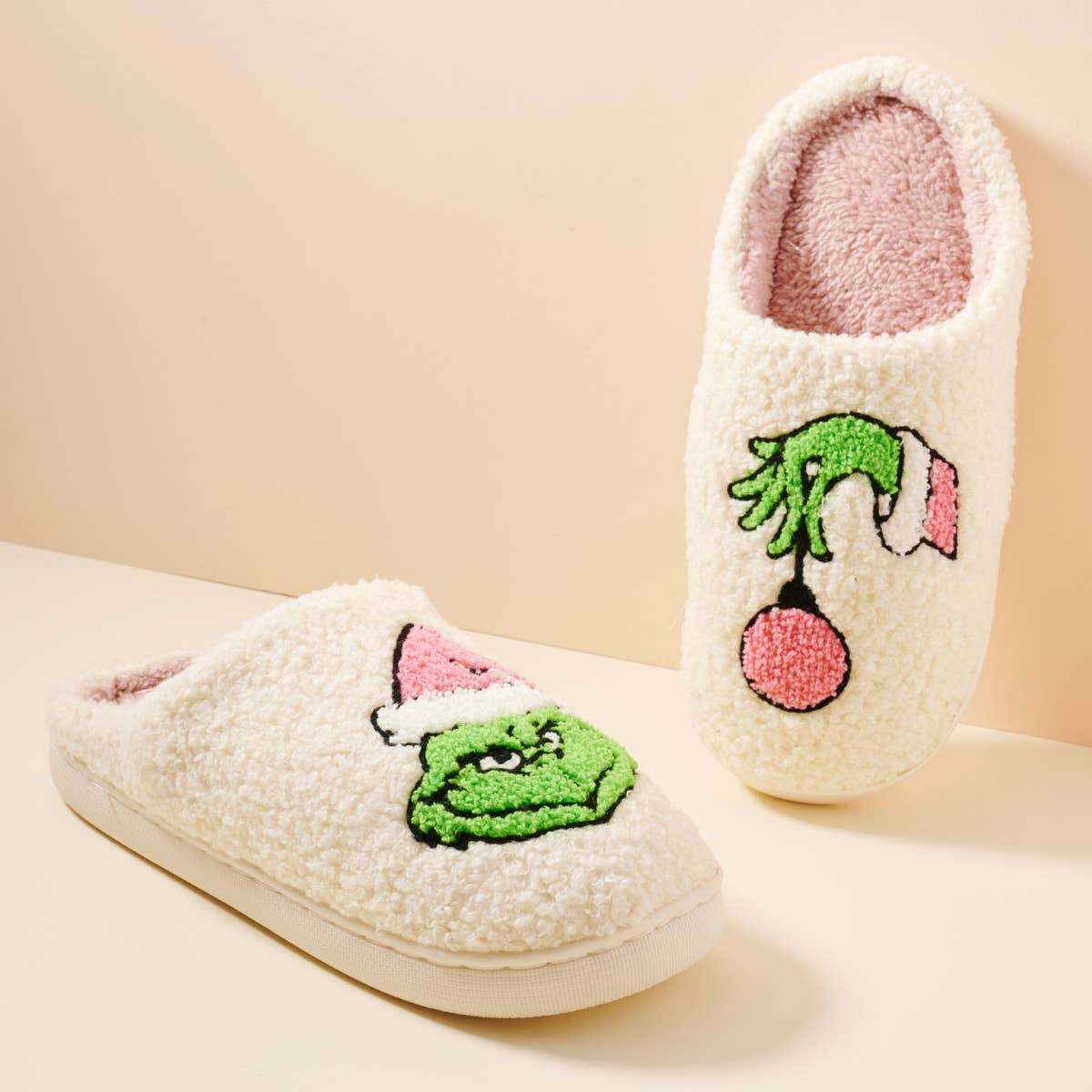 Christmas Grinch Slippers (Adult & Kids)