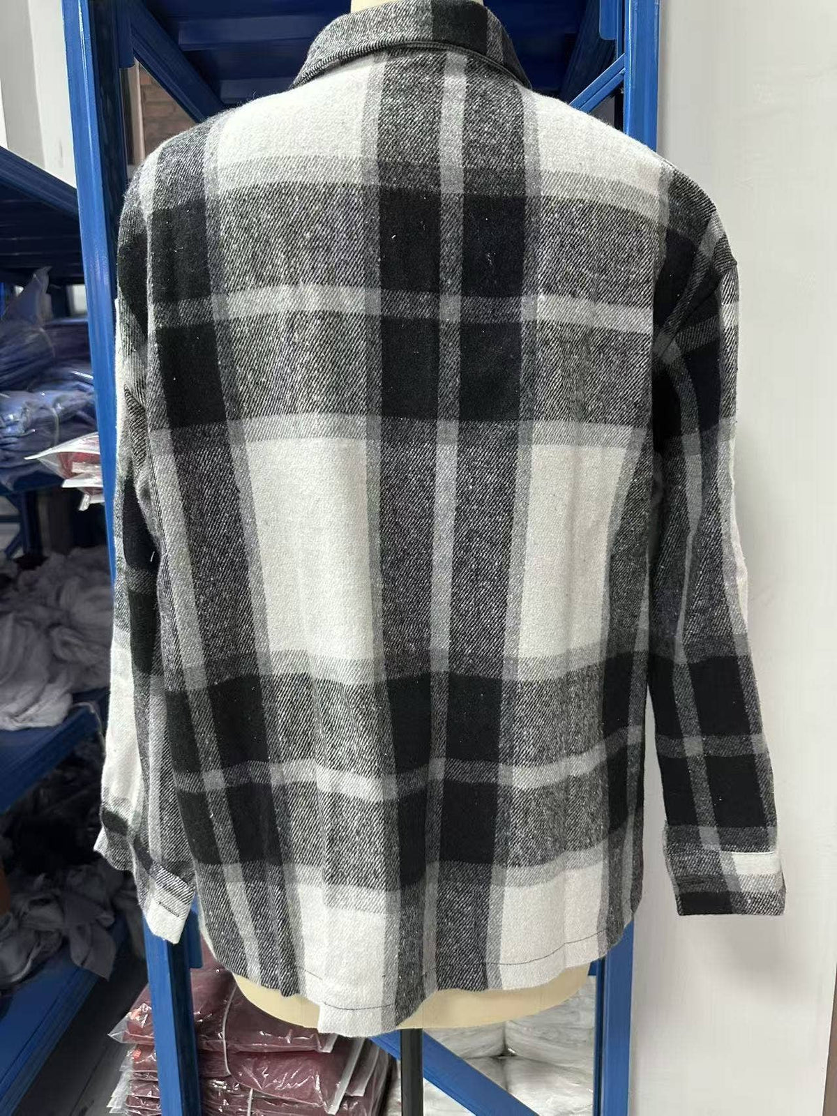 Plaid Flannel Shacket Long Sleeve