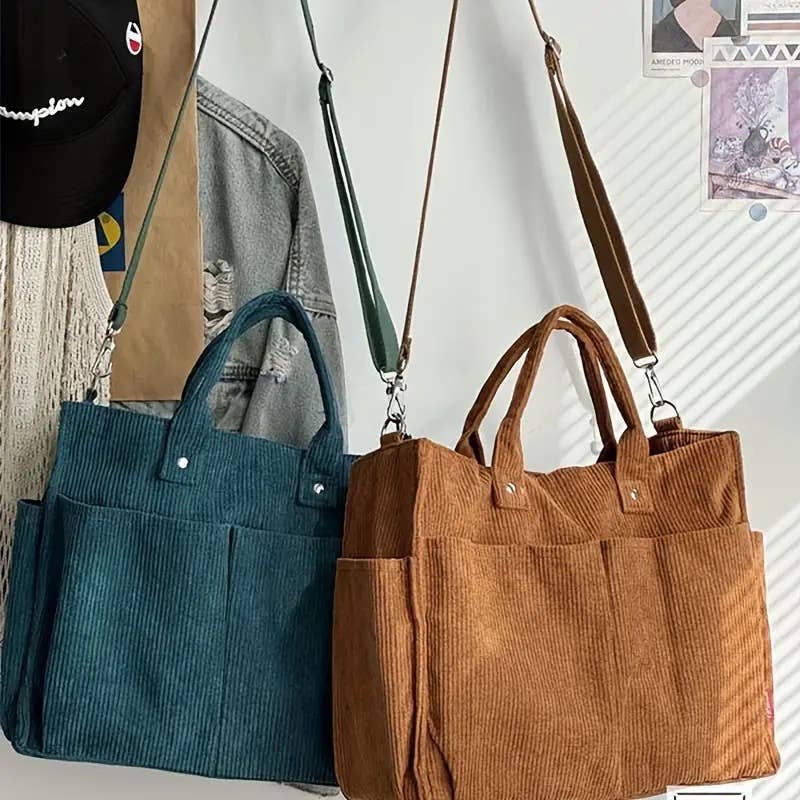 Corduroy Tote Bag