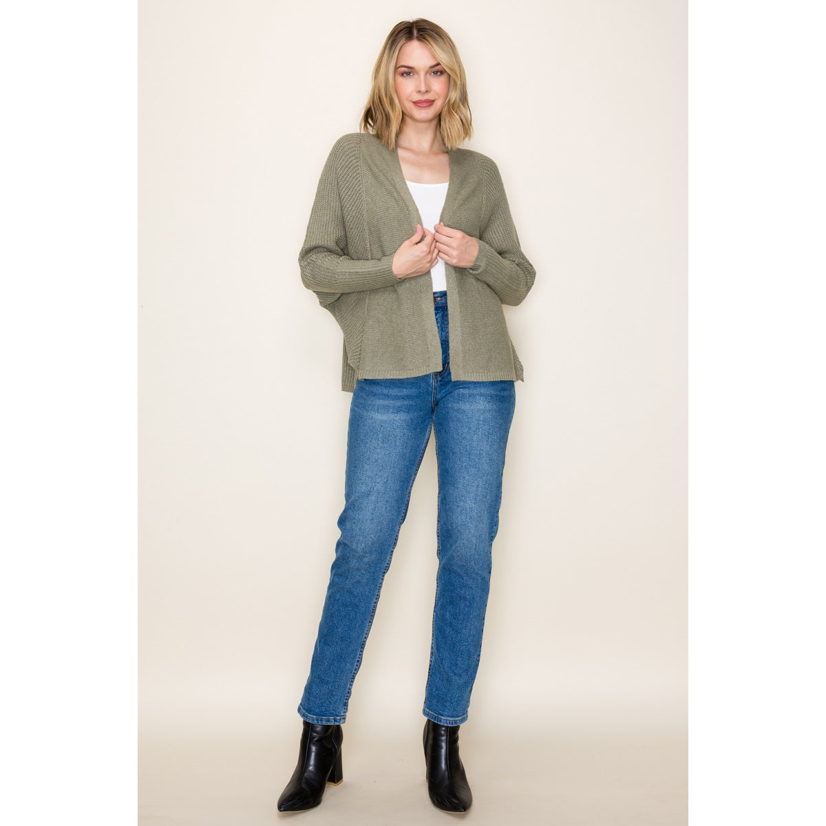 Cropped Sweater Cardigan