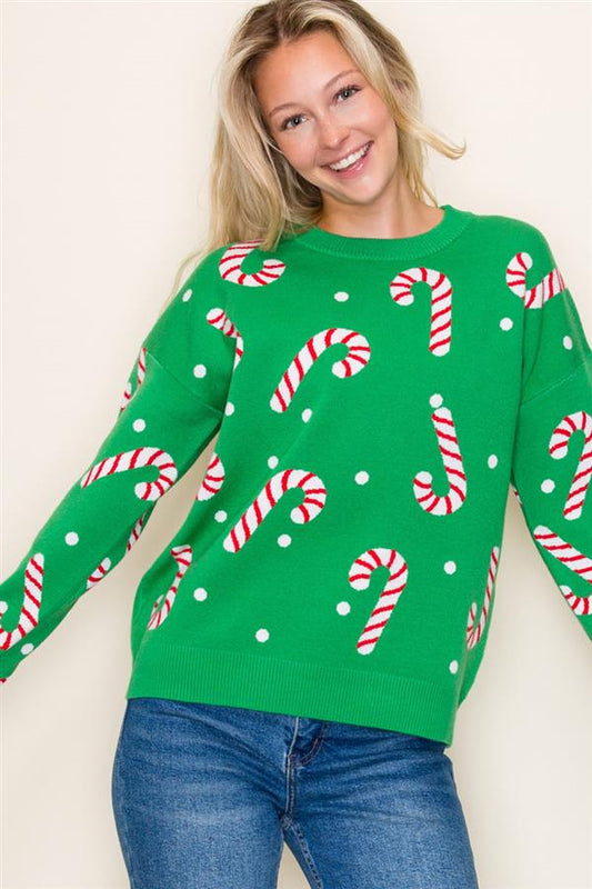 Christmas Candy Cane Sweater