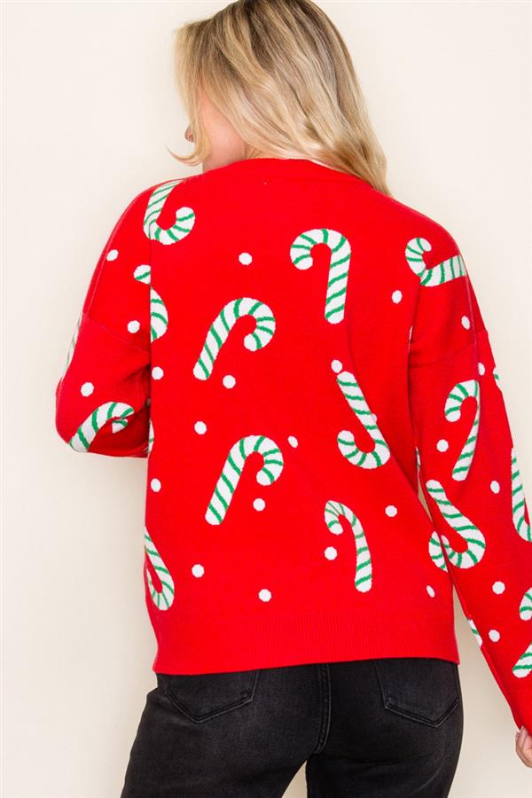 Christmas Candy Cane Sweater