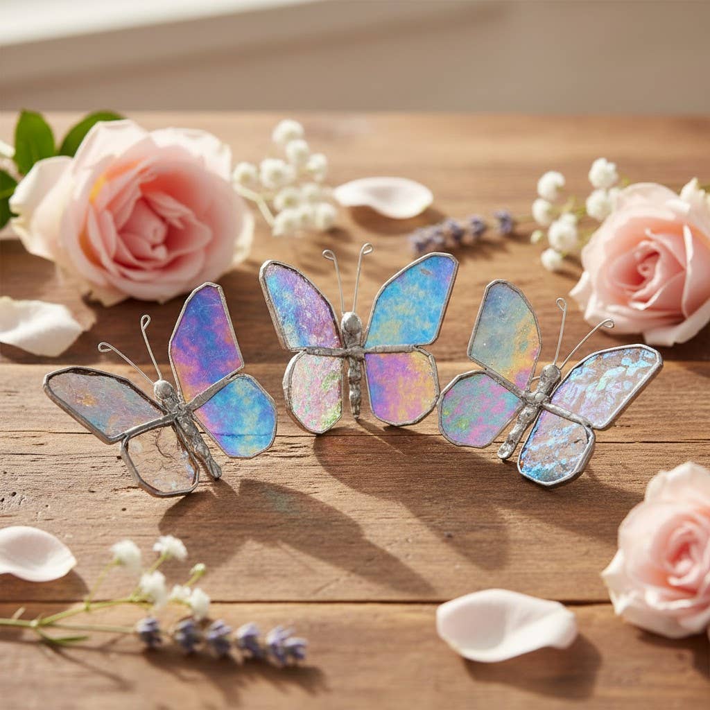 Mom Love You Back: Handmade Stained Glass Butterfly