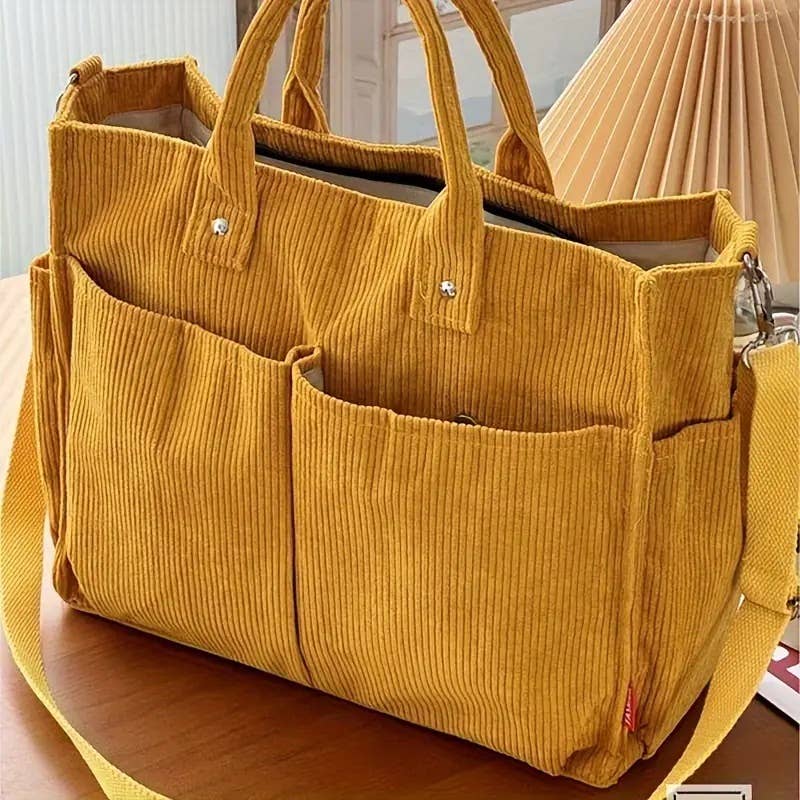 Corduroy Tote Bag