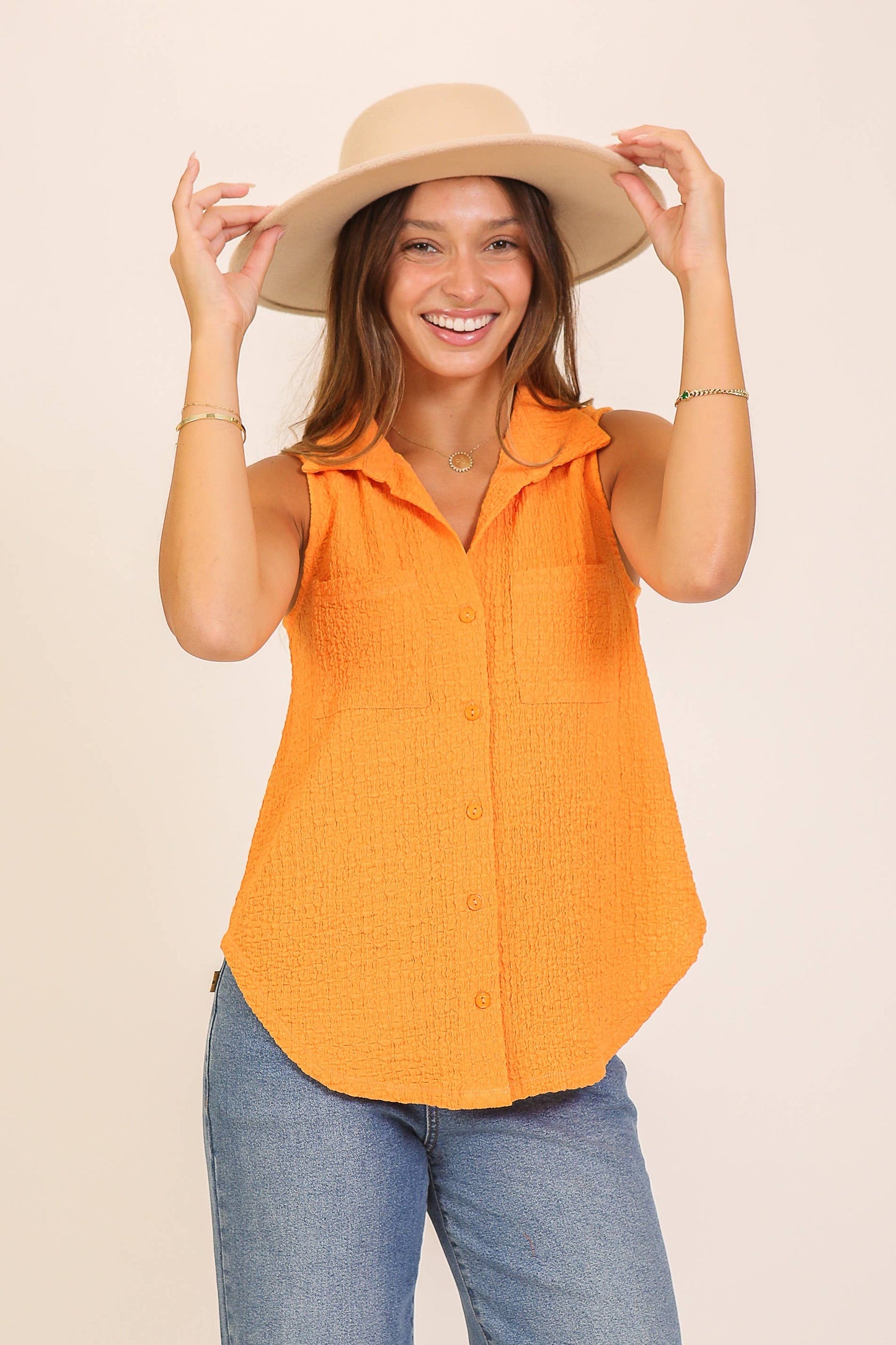 Vacation Collared Tunic Top
