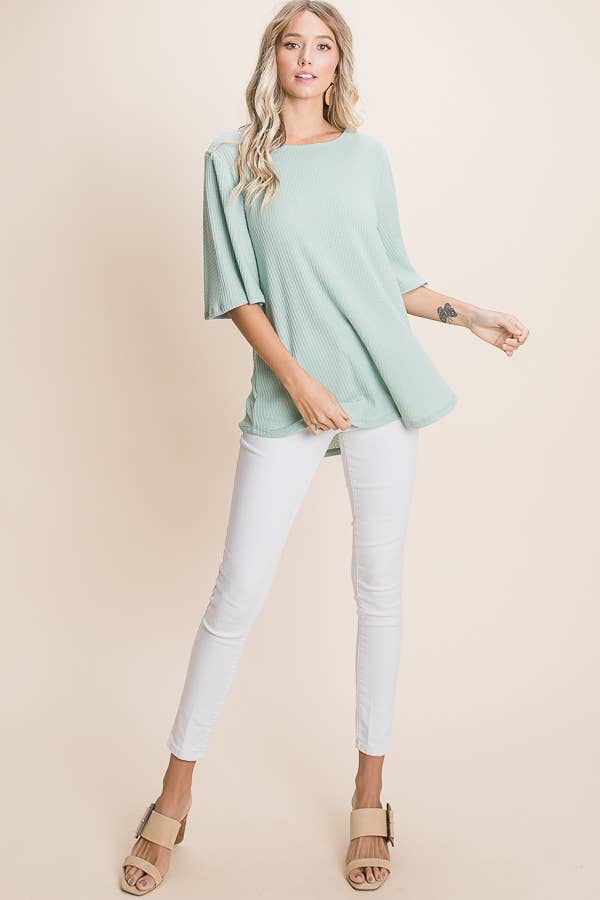 Wide Sleeve Loose Fit Shirt