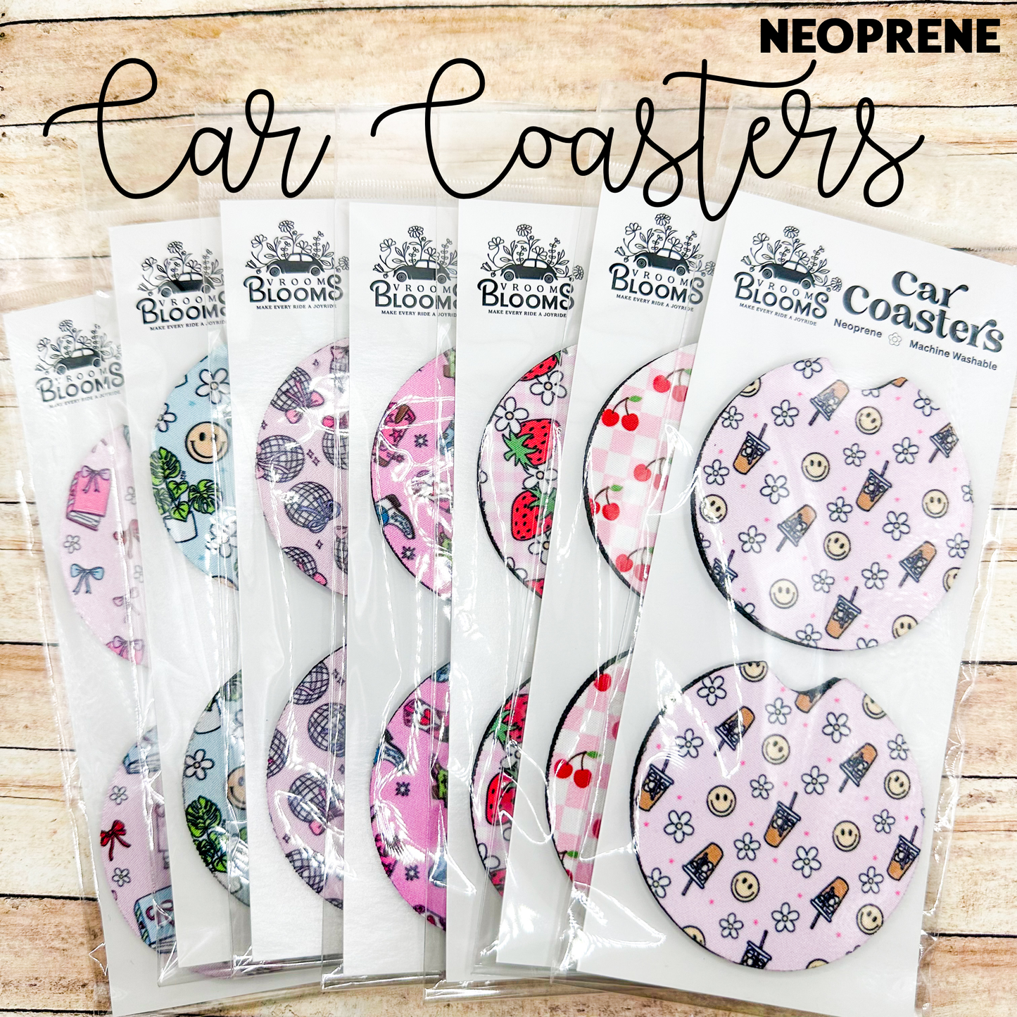 Car Coaster Set - Neoprene