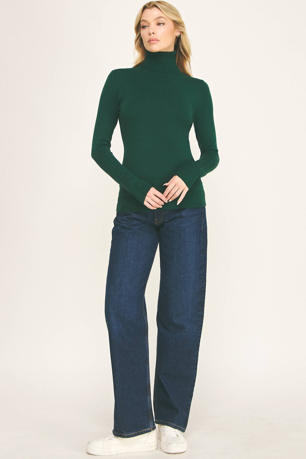 Classic Turtleneck Knit Sweater (variety of colors)