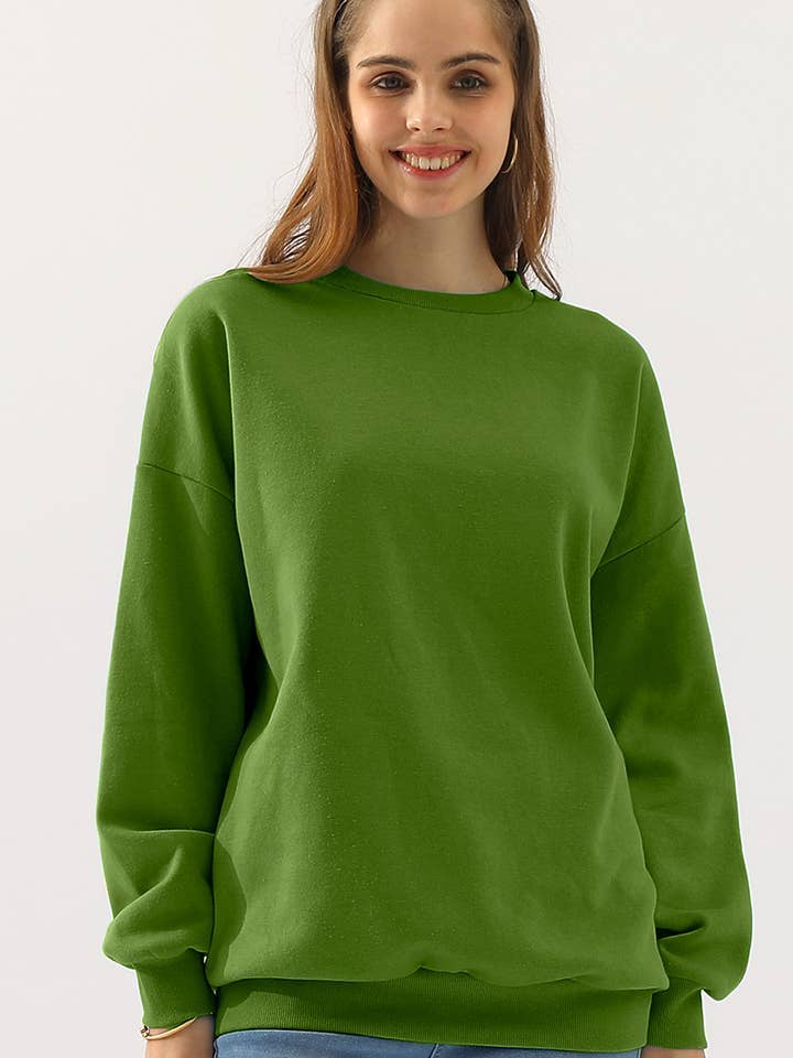 Round Neck Long Sleeve Sweatshirt