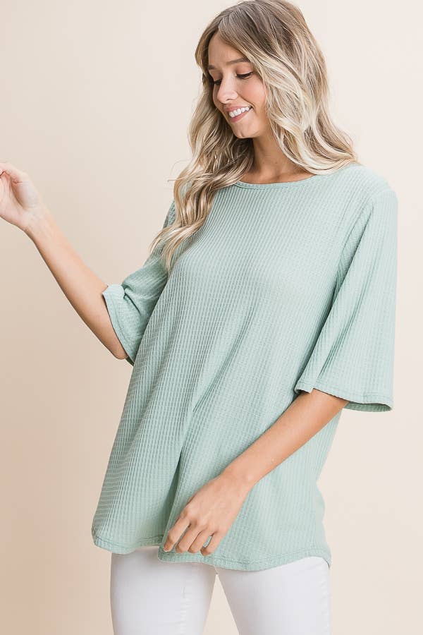 Wide Sleeve Loose Fit Shirt