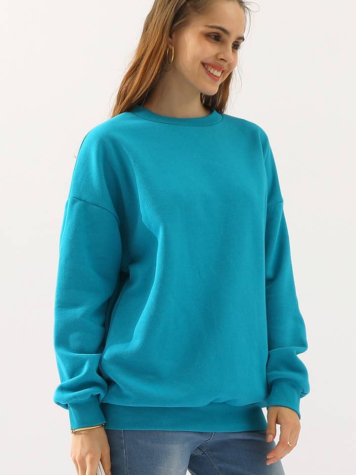 Round Neck Long Sleeve Sweatshirt