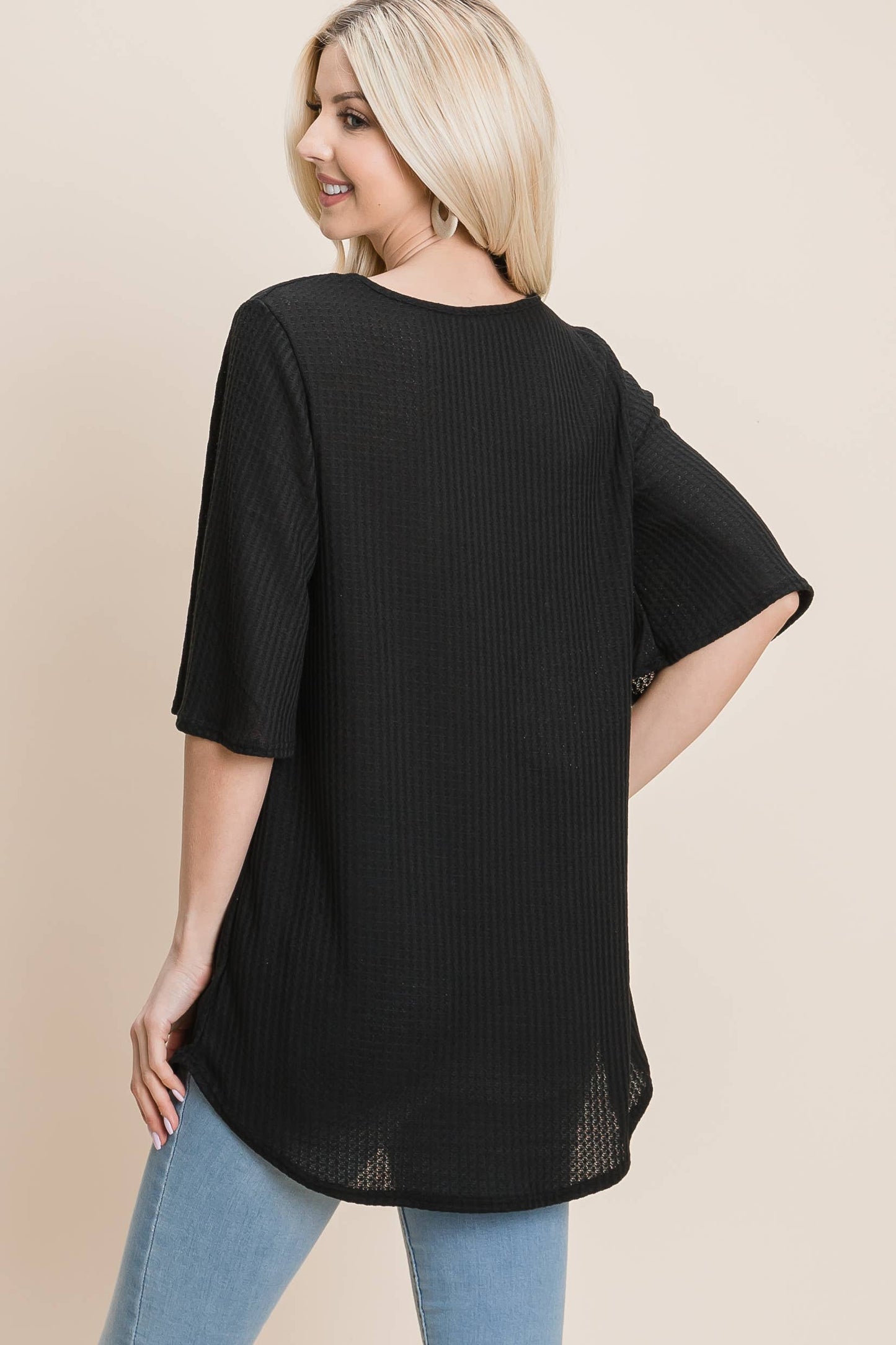 Wide Sleeve Loose Fit Shirt