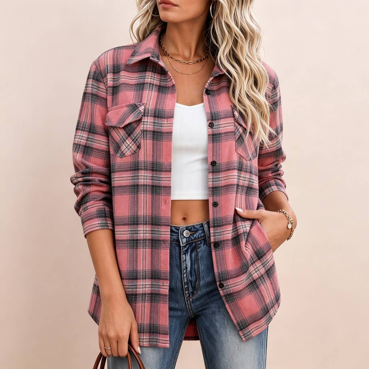 Plaid Pocket Shirt