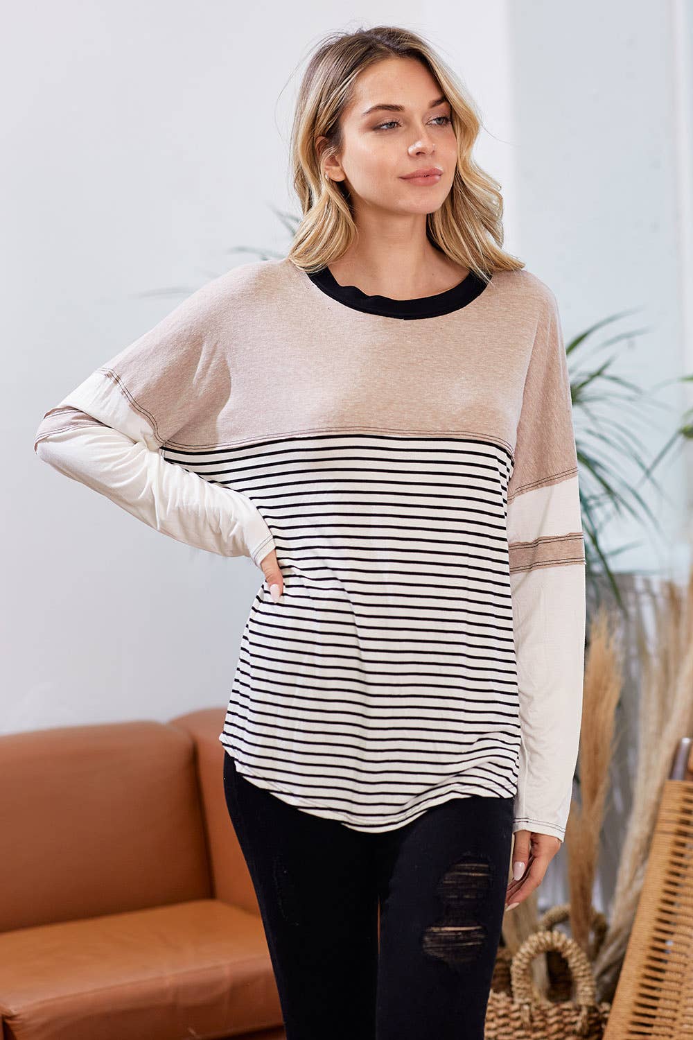 Erika Colorblock Knit Top