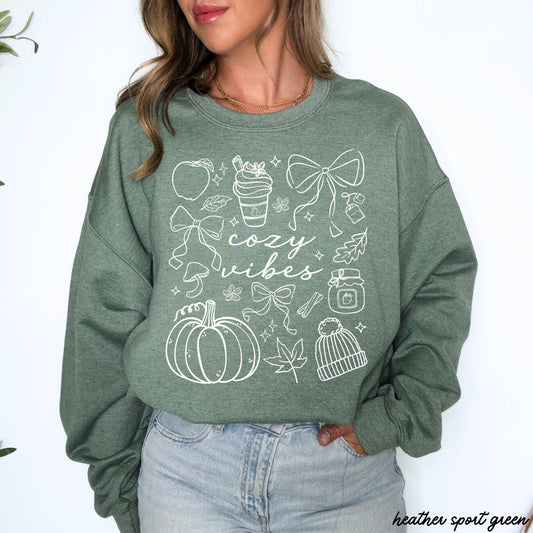 Cozy Vibes Doodle Sweatshirt