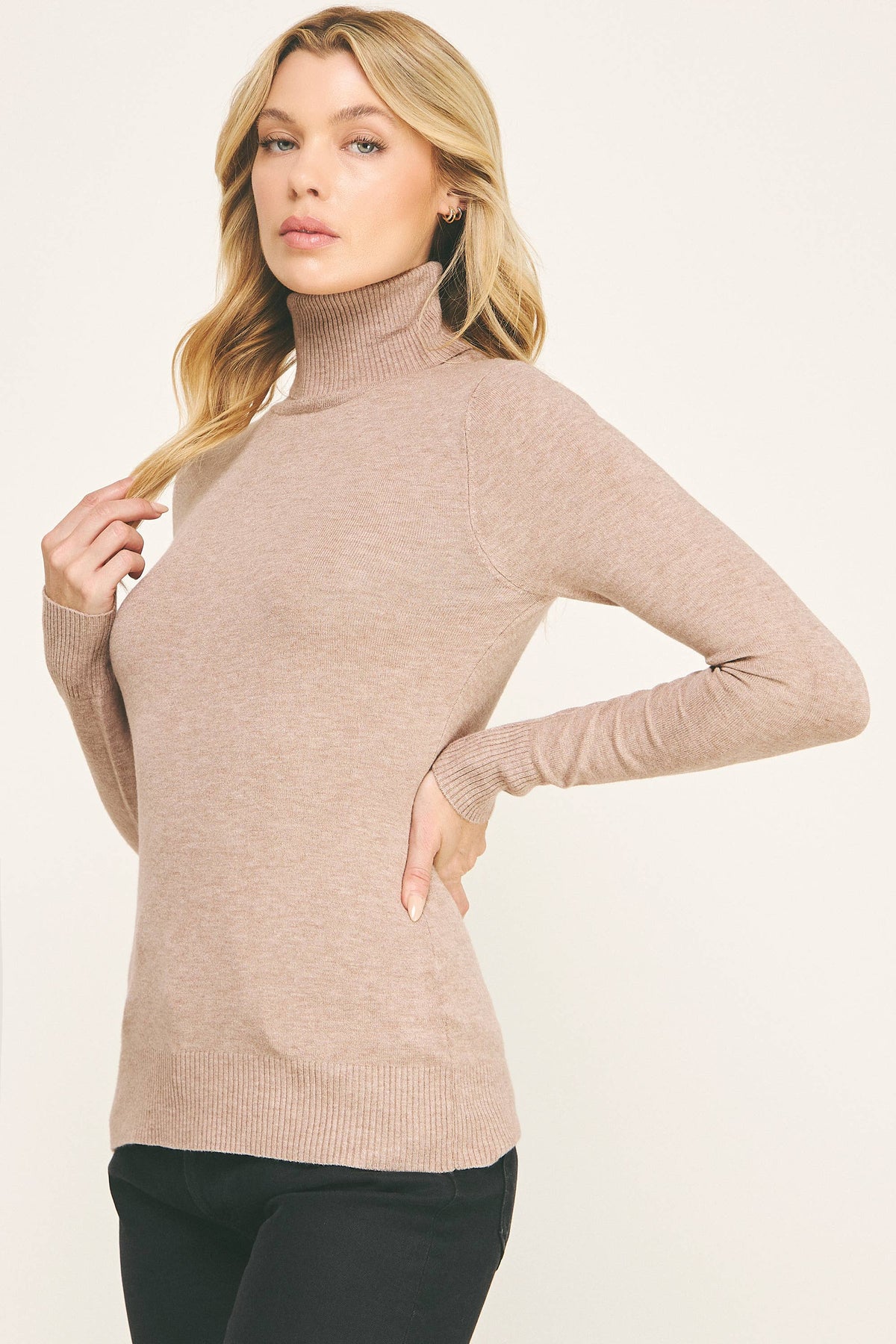 Classic Turtleneck Knit Sweater (variety of colors)