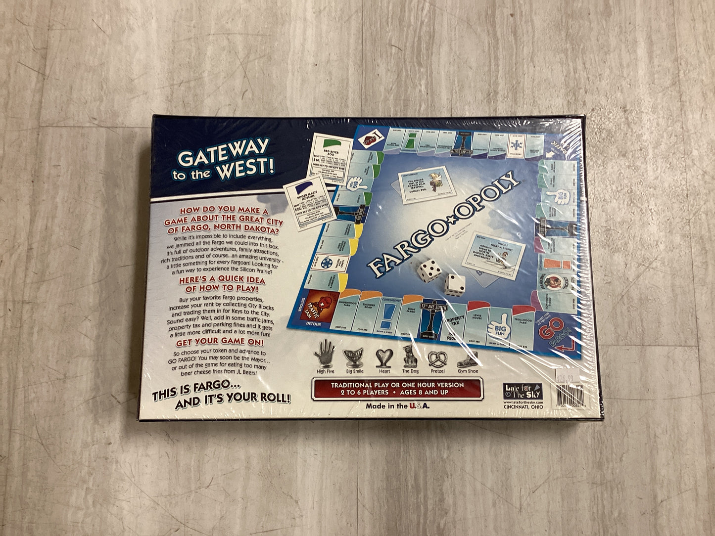 Fargo-Opoly (city) Board Game