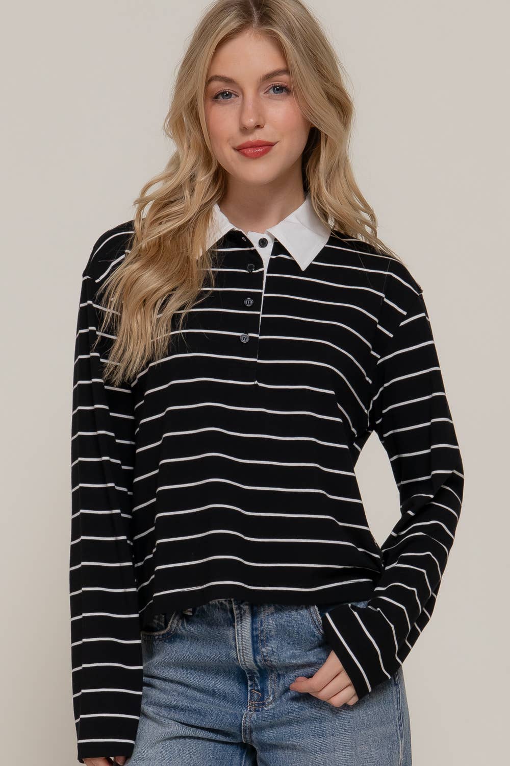 Long Sleeve  Polo Shirt