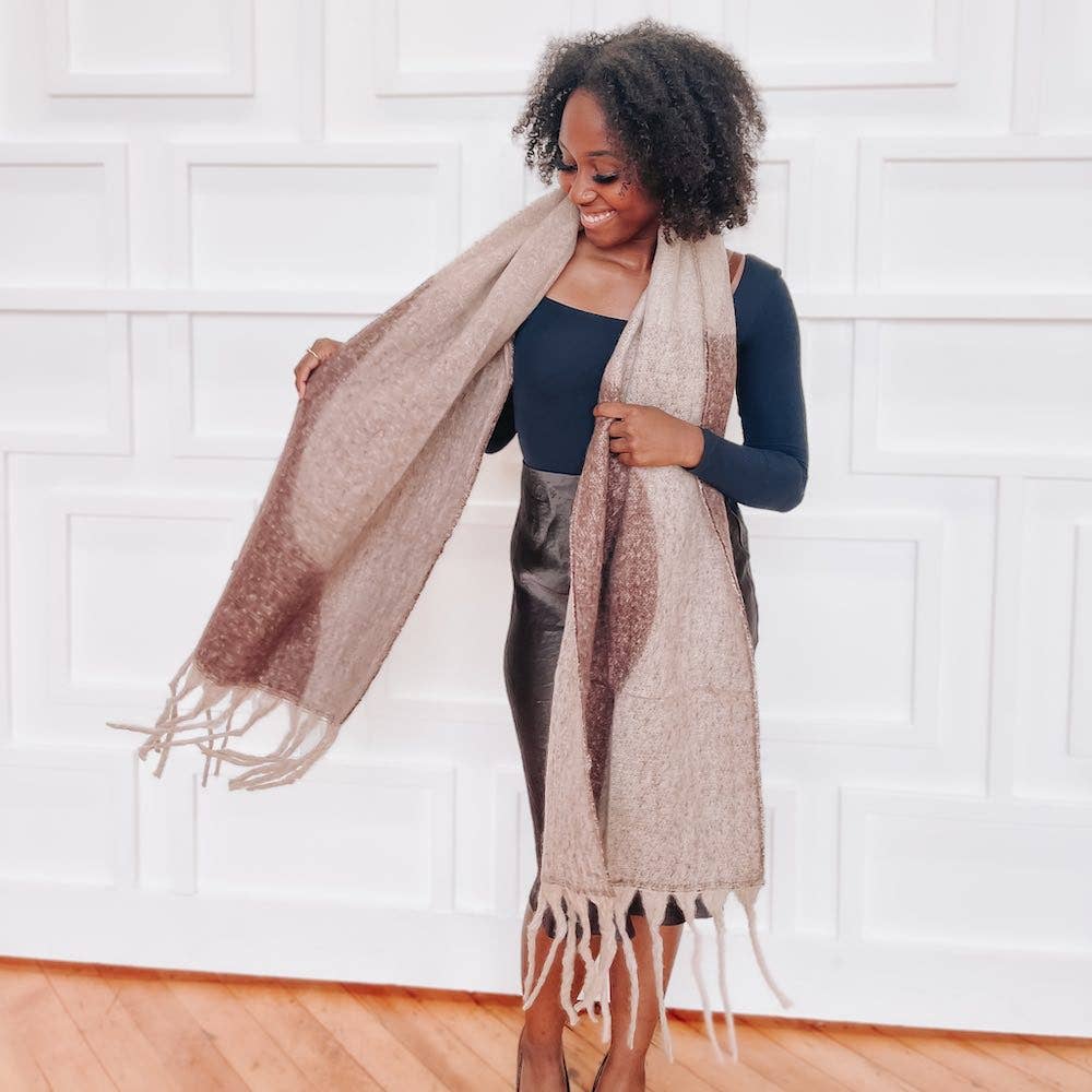 Wavy Elegance Fringe Scarf