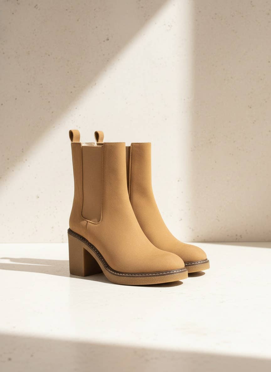 Colt Mid Shaft Chelsea Boots with Block Heel