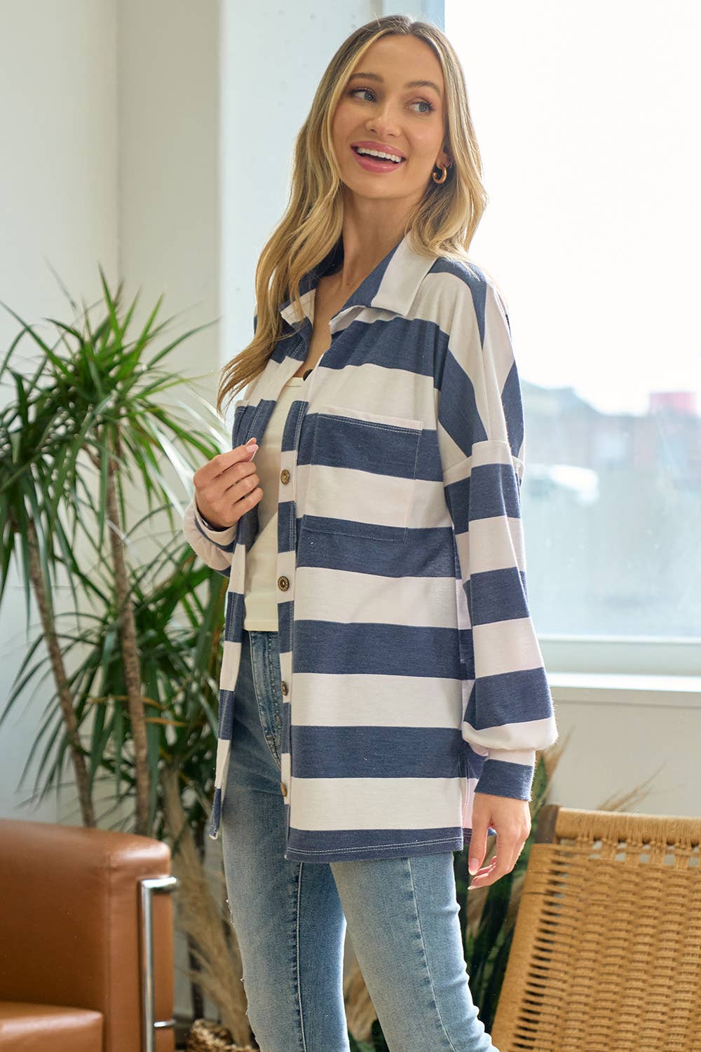 Modern Cabin Spring Shacket