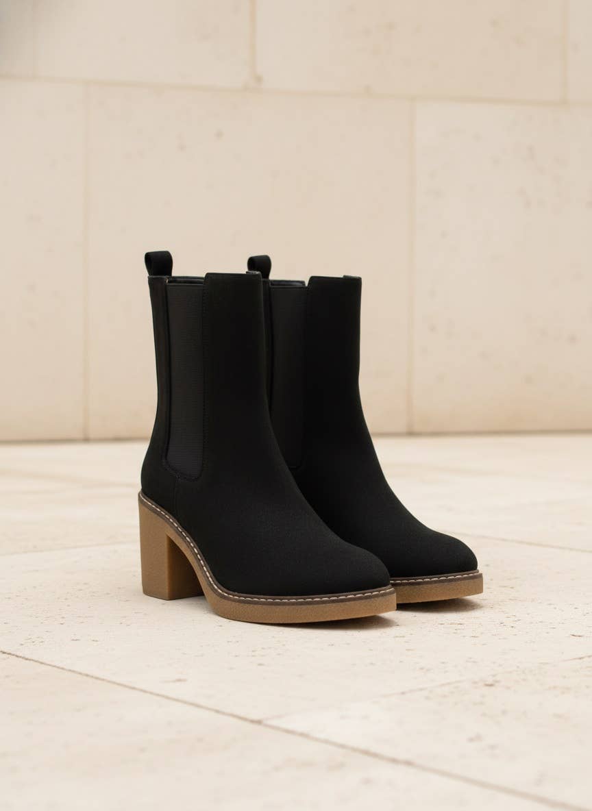 Colt Mid Shaft Chelsea Boots with Block Heel